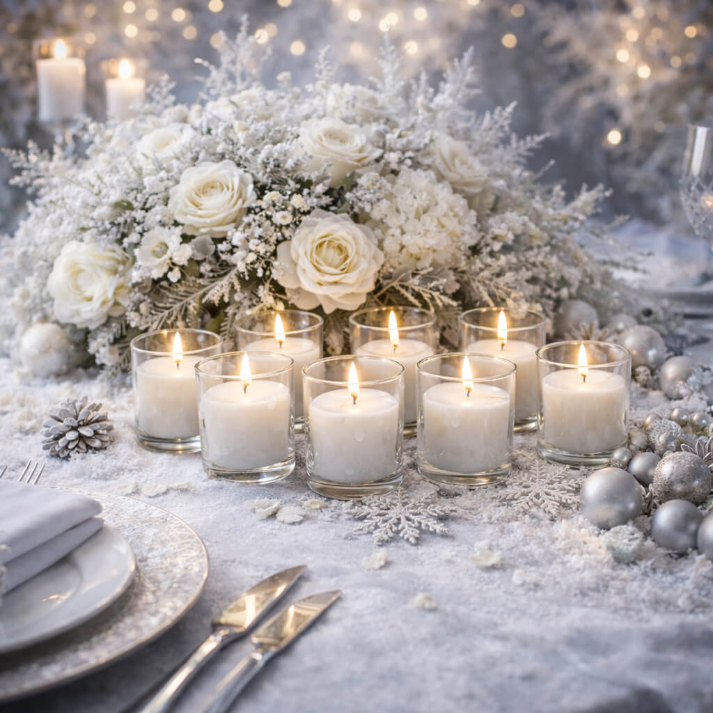 Richland Votive Candles & Eastland Clear Votive Holders Set of 288 - White - Citronella Scented