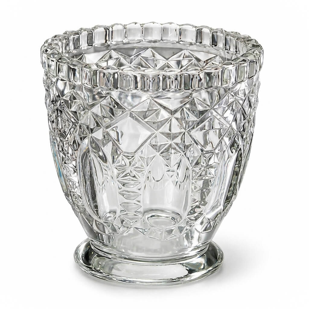 Richland Royal Textured Glass Votive Holder Grande Clear Set of 6
