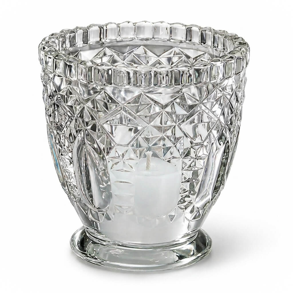 Richland Royal Textured Glass Votive Holder Grande Clear Set of 6