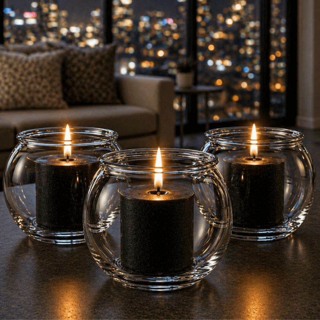Richland Bubble Ball Vase with Rim 3" Set of 48