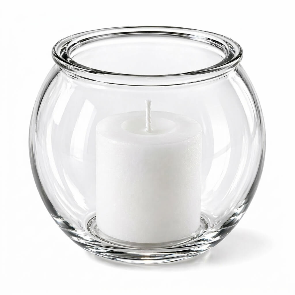 Richland Bubble Ball Vase with Rim 3" Set of 48