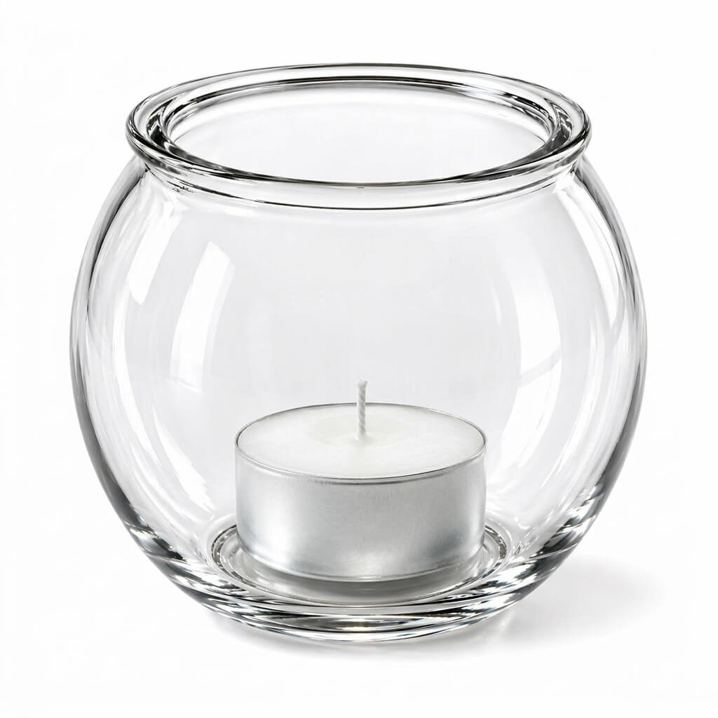 Richland Bubble Ball Vase with Rim 3" Set of 48