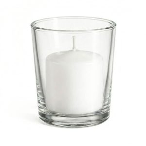 Richland Votive Candles & Eastland Clear Votive Holders Set of 144 - White - Unscented