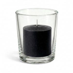 Richland Votive Candles & Eastland Clear Votive Holders Set of 288 - Black - Unscented