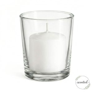 Richland Votive Candles & Eastland Clear Votive Holders Set of 72 - White - Citronella Scented