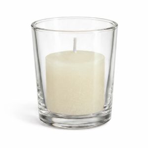 Richland Votive Candles & Eastland Clear Votive Holders Set of 72 - Light Ivory - Unscented